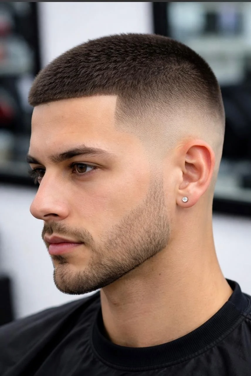 Buzz cut fade